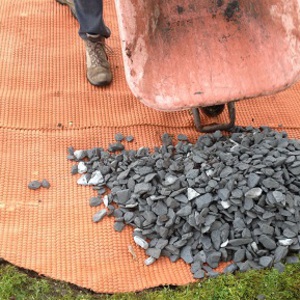 Delivery, base-preparation and set-up in less than three hours; Cumbria, November 2013